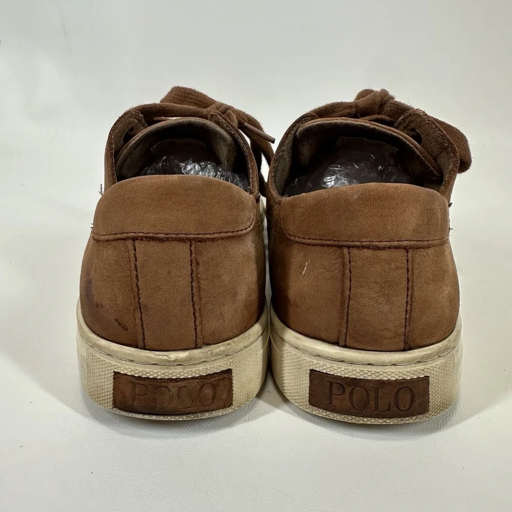 Polo Ralph Lauren Jermain Sneakers Suede Leather Low Top Casual Shoes Men's 10 D